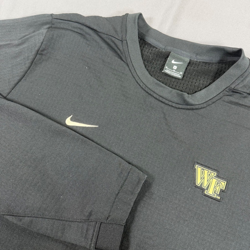 Nike Wake Forest Demon Deacons Volleyball Long Sleeve Shirt Black Mens XL ACC